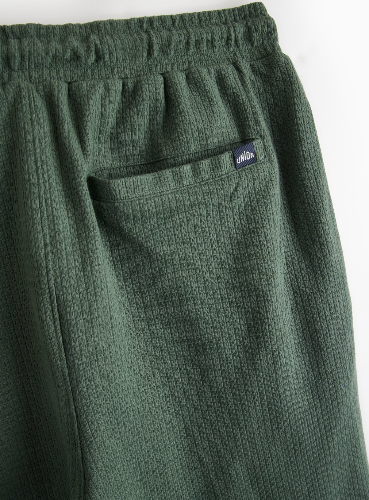 UNION WORKS Green Textured Co-ord Shorts  XL - Image 4 thumbnail